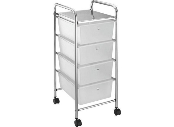 Viacúčelový Vozík Paul 4 - Moderný, umelá hmota/kov (33/79/39cm) Viacúčelový Vozík Paul 4 - Moderný, umelá hmota/kov (33/79/39cm)