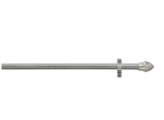 Vitragenstange Chrom - Chromfarben, KONVENTIONELL, Metall (55cm) - HOMEWARE Vitragenstange Chrom - Chromfarben, KONVENTIONELL, Metall (55cm) - HOMEWARE