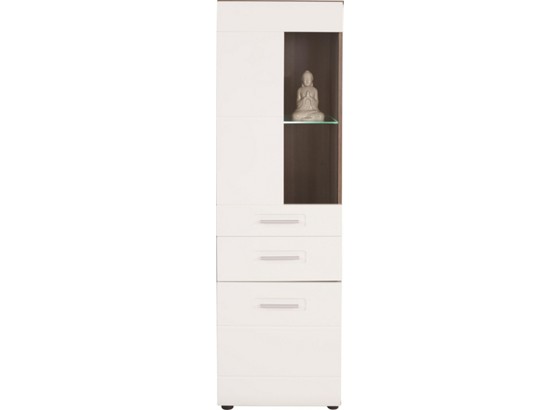 Vitrin Avensis - bronz szín/fehér, modern, fa (50/160/37cm) - LUCA BESSONI Vitrin Avensis - bronz szín/fehér, modern, fa (50/160/37cm) - LUCA BESSONI