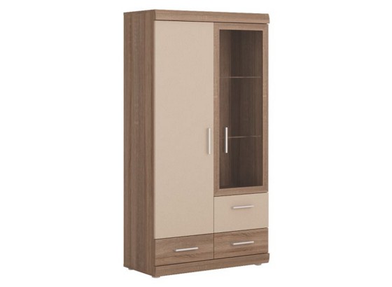 Vitrin Imperial - pezsgő szín/trüffel tölgy dekor, konvencionális (80/152/38cm) Vitrin Imperial - pezsgő szín/trüffel tölgy dekor, konvencionális (80/152/38cm)