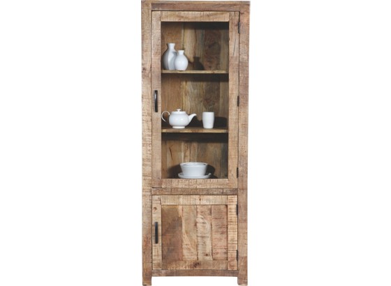 Vitrína Industry - prírodné farby, Štýlový, drevo (67/180/42cm) - JAMES WOOD Vitrína Industry - prírodné farby, Štýlový, drevo (67/180/42cm) - JAMES WOOD
