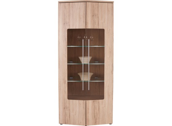 Vitrina Livorno - boje hrasta, Konvencionalno, drvni materijal (90/201/46cm) Vitrina Livorno - boje hrasta, Konvencionalno, drvni materijal (90/201/46cm)