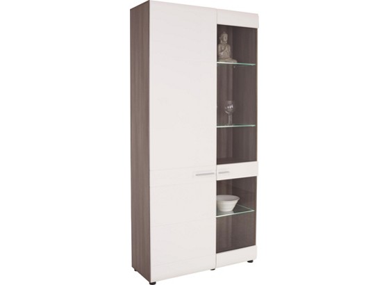 Vitrina Vitrina - bijela/svijetlo smeđa, Moderno (95/206/37cm) - LUCA BESSONI Vitrina Vitrina - bijela/svijetlo smeđa, Moderno (95/206/37cm) - LUCA BESSONI