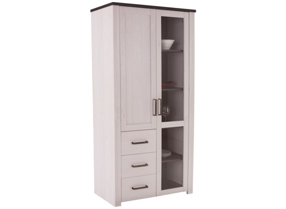 Vitrina Vitrina - boje ariša/bijela, Lifestyle, staklo/drvni materijal (98/200/42cm) - JAMES WOOD Vitrina Vitrina - boje ariša/bijela, Lifestyle, staklo/drvni materijal (98/200/42cm) - JAMES WOOD