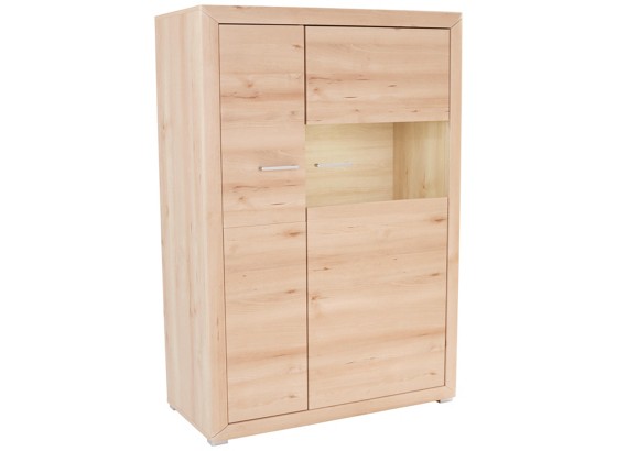 Vitrina Vitrina - boje bukve, Moderno, drvni materijal (103,8/151/41cm) Vitrina Vitrina - boje bukve, Moderno, drvni materijal (103,8/151/41cm)