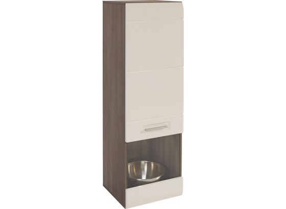 Vitrine Avensis - Dunkelbraun/Weiß, MODERN (40/123/37cm) - LUCA BESSONI Vitrine Avensis - Dunkelbraun/Weiß, MODERN (40/123/37cm) - LUCA BESSONI