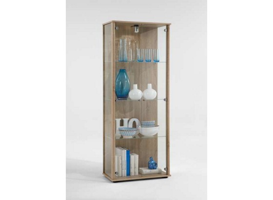 Vitrine Bora 2 - Eichefarben/Buchefarben, MODERN, Glas/Holz (67,5/171/36cm) Vitrine Bora 2 - Eichefarben/Buchefarben, MODERN, Glas/Holz (67,5/171/36cm)