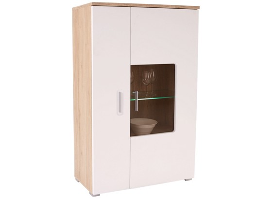 Vitrine Livorno New - Klar/Eichefarben, KONVENTIONELL, Glas/Holzwerkstoff (90/142/38cm) Vitrine Livorno New - Klar/Eichefarben, KONVENTIONELL, Glas/Holzwerkstoff (90/142/38cm)