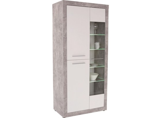Vitrine Strada - Weiß, KONVENTIONELL, Holzwerkstoff (93/194/41cm) Vitrine Strada - Weiß, KONVENTIONELL, Holzwerkstoff (93/194/41cm)