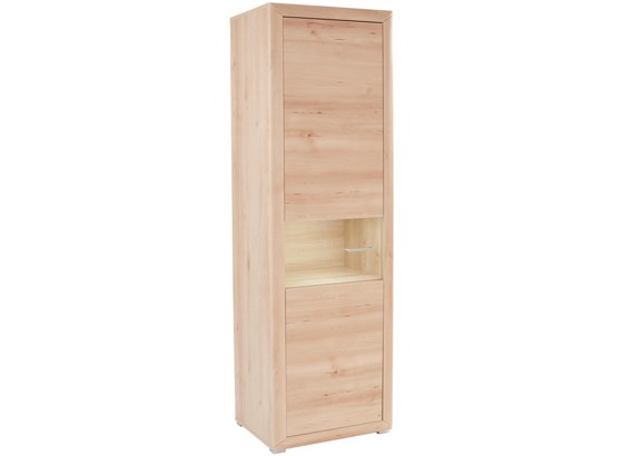 Vitrine Tizio - Silberfarben/Buchefarben, MODERN, Holzwerkstoff (63/206/41cm) Vitrine Tizio - Silberfarben/Buchefarben, MODERN, Holzwerkstoff (63/206/41cm)