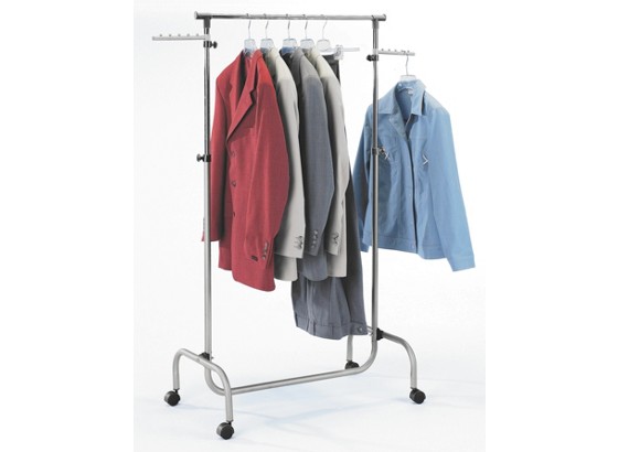 Vješalica Na Kotačićima Vješalica Na Kotačima - boje kroma/crna, Moderno, metal/plastika (75/103-165/42cm) - HOMEZONE Vješalica Na Kotačićima Vješalica Na Kotačima - boje kroma/crna, Moderno, metal/plastika (75/103-165/42cm) - HOMEZONE