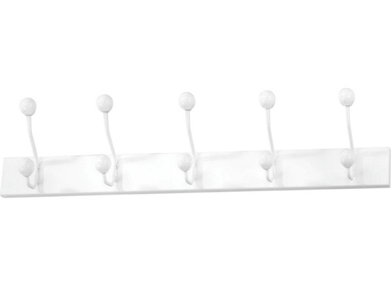 Vješalica Zidna Vješalica Zidna - bijela, Moderno, drvni materijal/metal (65/13/7cm) Vješalica Zidna Vješalica Zidna - bijela, Moderno, drvni materijal/metal (65/13/7cm)