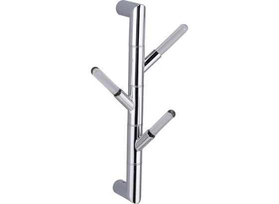 Vješalica Zidna Vješalica Zidna - boje kroma, Moderno, metal/plastika (20/37/7,5cm) Vješalica Zidna Vješalica Zidna - boje kroma, Moderno, metal/plastika (20/37/7,5cm)