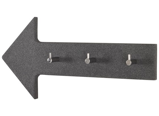 Vješalica Zidna Zidna Vješalica - tamno siva/boje kroma, Moderno, metal (60/20/5cm) Vješalica Zidna Zidna Vješalica - tamno siva/boje kroma, Moderno, metal (60/20/5cm)