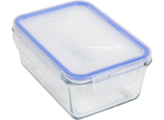 Vorratsdose 1 Liter - Klar/Transparent, KONVENTIONELL, Glas/Kunststoff (19,5/8,2/14,2cm) - JAMES WOOD Vorratsdose 1 Liter - Klar/Transparent, KONVENTIONELL, Glas/Kunststoff (19,5/8,2/14,2cm) - JAMES WOOD