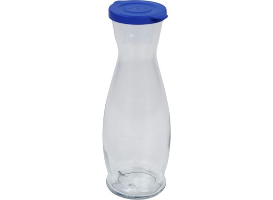 Vrč Za Vodu Isolde - prozirno/plava, Konvencionalno, staklo/plastika (1l) Vrč Za Vodu Isolde - prozirno/plava, Konvencionalno, staklo/plastika (1l)