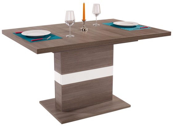 Výsuvný Stůl Avensis Mdt 13 140 Az - bílá/tmavě hnědá, Konvenční, dřevěný materiál (140/77/90cm) - LUCA BESSONI Výsuvný Stůl Avensis Mdt 13 140 Az - bílá/tmavě hnědá, Konvenční, dřevěný materiál (140/77/90cm) - LUCA BESSONI