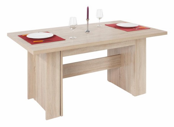 Výsuvný Stůl Hamilton 160 Az - barvy dubu, Moderní, dřevěný materiál (160/74/90cm) Výsuvný Stůl Hamilton 160 Az - barvy dubu, Moderní, dřevěný materiál (160/74/90cm)