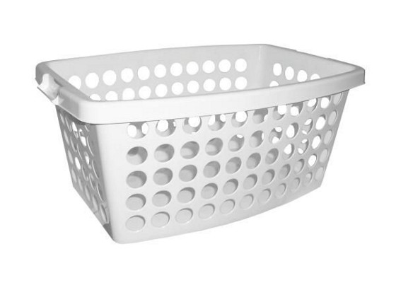 Wäschekorb Carmen 40 Liter - Weiß, KONVENTIONELL, Kunststoff (56/39/22cm) - PLAST 1 Wäschekorb Carmen 40 Liter - Weiß, KONVENTIONELL, Kunststoff (56/39/22cm) - PLAST 1