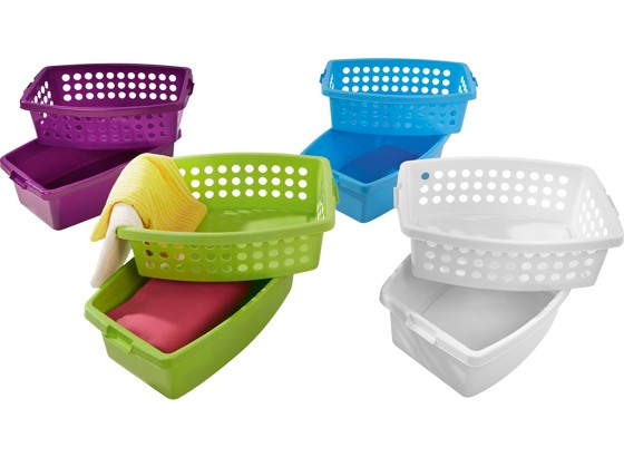 Wäschekorbset Lisi 2-teilig - KONVENTIONELL, Kunststoff (56,5/38/19cm) Wäschekorbset Lisi 2-teilig - KONVENTIONELL, Kunststoff (56,5/38/19cm)