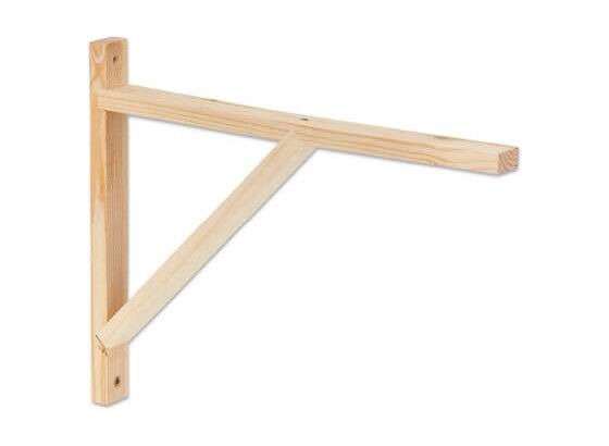 Wandhalter Olaf 3 - Kieferfarben, MODERN, Holz (42cm) Wandhalter Olaf 3 - Kieferfarben, MODERN, Holz (42cm)