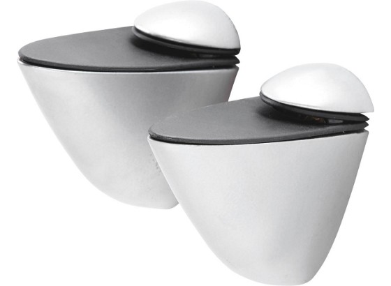 Wandhalter X-tra - Silberfarben, Metall (7.6/5.5cm) Wandhalter X-tra - Silberfarben, Metall (7.6/5.5cm)