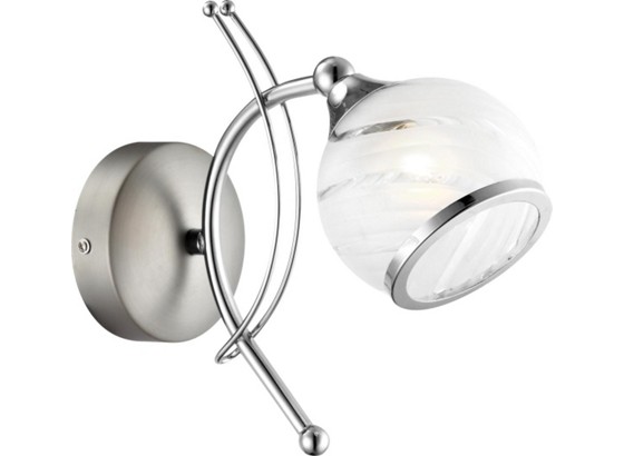 Wandleuchte Aila - KONVENTIONELL, Glas/Metall (23/21/10cm) Wandleuchte Aila - KONVENTIONELL, Glas/Metall (23/21/10cm)
