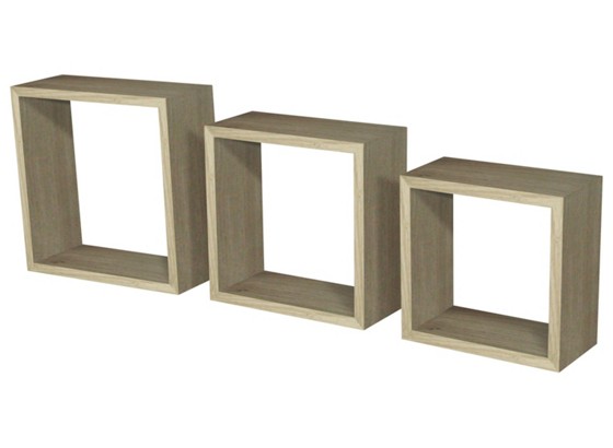 Wandregal Simple 3 - Eichefarben, MODERN, Holzwerkstoff/Kunststoff (30/30/12cm) Wandregal Simple 3 - Eichefarben, MODERN, Holzwerkstoff/Kunststoff (30/30/12cm)