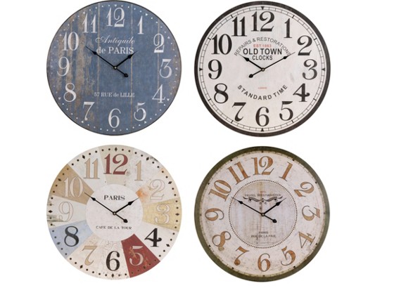 Wanduhr Vintage - Multicolor, MODERN, Kunststoff (60cm) Wanduhr Vintage - Multicolor, MODERN, Kunststoff (60cm)