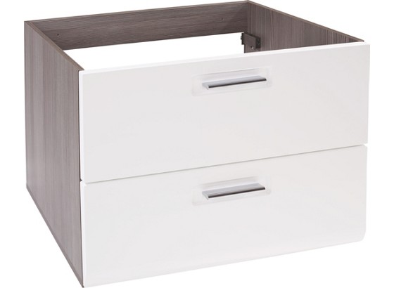 Waschbeckenunterschrank Avensis - farby dubu/biela, Moderný, drevený materiál (75/53/45cm) - LUCA BESSONI Waschbeckenunterschrank Avensis - farby dubu/biela, Moderný, drevený materiál (75/53/45cm) - LUCA BESSONI