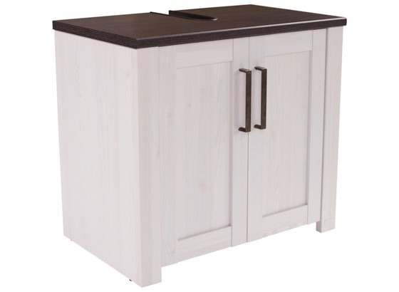 Waschbeckenunterschrank Provence Pvk01l - Wengefarben/Weiß, LIFESTYLE, Holzwerkstoff (81/65/40cm) - JAMES WOOD Waschbeckenunterschrank Provence Pvk01l - Wengefarben/Weiß, LIFESTYLE, Holzwerkstoff (81/65/40cm) - JAMES WOOD
