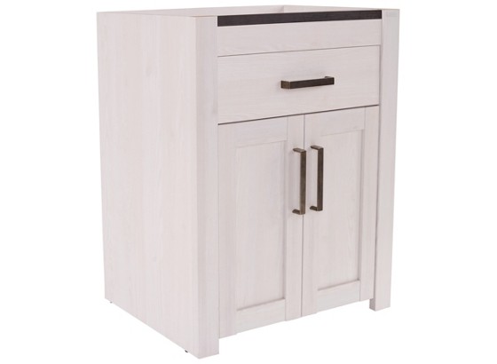 Waschtischunterschrank Provence Pvk03l - Wengefarben/Weiß, LIFESTYLE, Holzwerkstoff (75/85/46cm) - JAMES WOOD Waschtischunterschrank Provence Pvk03l - Wengefarben/Weiß, LIFESTYLE, Holzwerkstoff (75/85/46cm) - JAMES WOOD