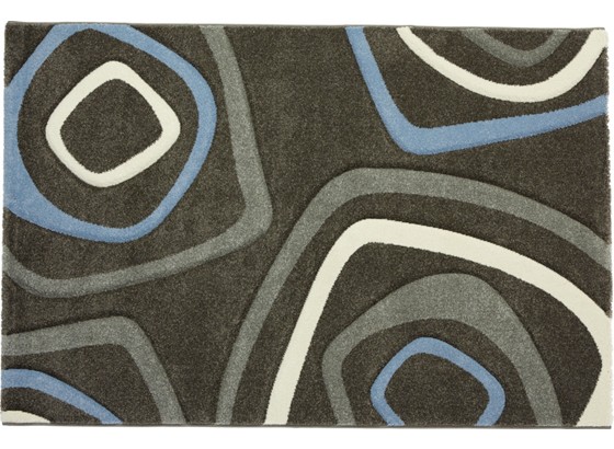 Webteppich Maxim 80x150 cm - Blau/Grau, KONVENTIONELL, Textil (80/150cm) - OMBRA Webteppich Maxim 80x150 cm - Blau/Grau, KONVENTIONELL, Textil (80/150cm) - OMBRA