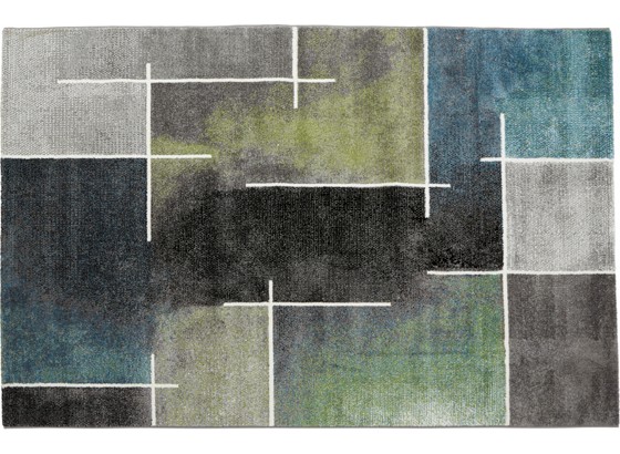 Webteppich Mike 80x150 cm - Blau/Grün, KONVENTIONELL, Textil (80/150cm) - OMBRA Webteppich Mike 80x150 cm - Blau/Grün, KONVENTIONELL, Textil (80/150cm) - OMBRA