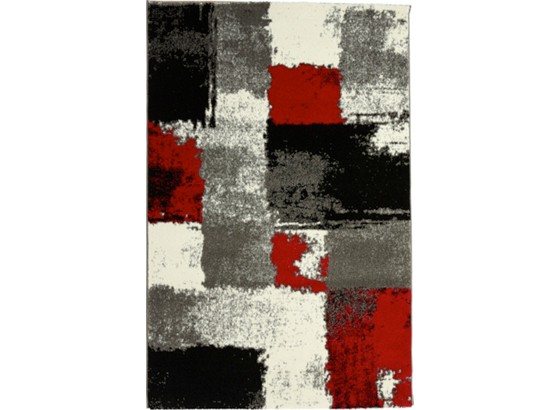 Webteppich Saphira 80x150 cm - Rot/Grau, KONVENTIONELL, Textil (80/150cm) - OMBRA Webteppich Saphira 80x150 cm - Rot/Grau, KONVENTIONELL, Textil (80/150cm) - OMBRA