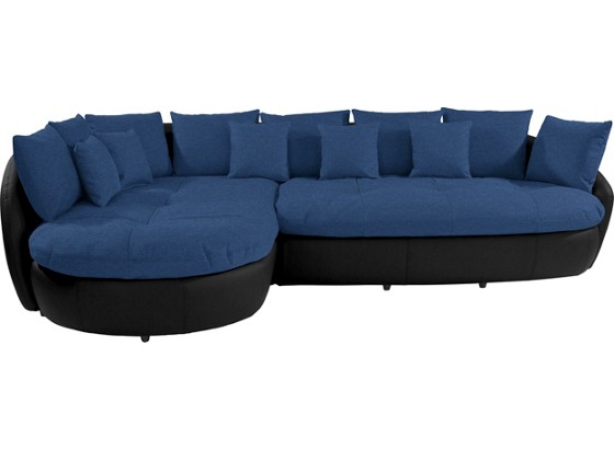 Wohnlandschaft Aruba II - Schwarz/Dunkelblau, MODERN, Textil (225/314cm) Wohnlandschaft Aruba II - Schwarz/Dunkelblau, MODERN, Textil (225/314cm)
