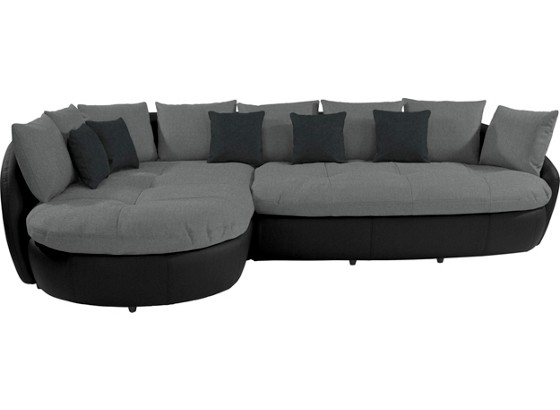 Wohnlandschaft Aruba II - Schwarz/Grau, MODERN, Textil (225/314cm) Wohnlandschaft Aruba II - Schwarz/Grau, MODERN, Textil (225/314cm)
