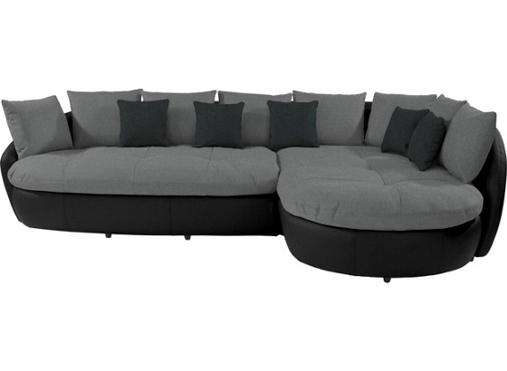 Wohnlandschaft Aruba II - Schwarz/Grau, MODERN, Textil (314/225cm) Wohnlandschaft Aruba II - Schwarz/Grau, MODERN, Textil (314/225cm)