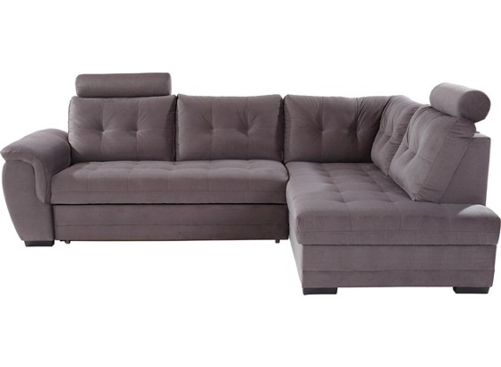 Wohnlandschaft Falco - Dunkelgrau/Dunkelbraun, MODERN, Holz/Textil (251/183cm) - OMBRA Wohnlandschaft Falco - Dunkelgrau/Dunkelbraun, MODERN, Holz/Textil (251/183cm) - OMBRA