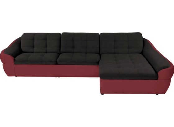 Wohnlandschaft Infinity Mini - Rot/Schwarz, MODERN, Karton/Holz (290/190cm) Wohnlandschaft Infinity Mini - Rot/Schwarz, MODERN, Karton/Holz (290/190cm)