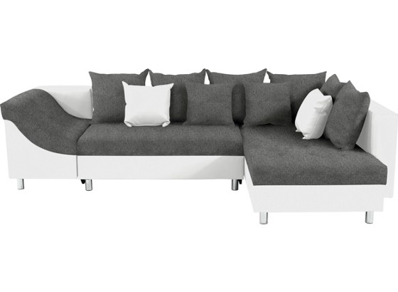 Wohnlandschaft Linda - Chromfarben/Hellgrau, MODERN (270/174cm) Wohnlandschaft Linda - Chromfarben/Hellgrau, MODERN (270/174cm)