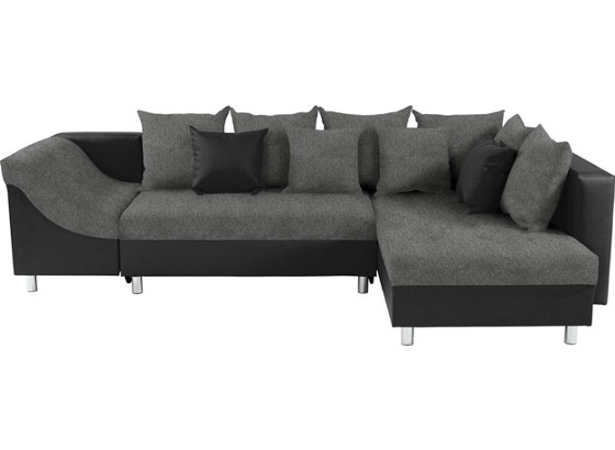 Wohnlandschaft Linda - Chromfarben/Hellgrau, MODERN (270/174cm) Wohnlandschaft Linda - Chromfarben/Hellgrau, MODERN (270/174cm)