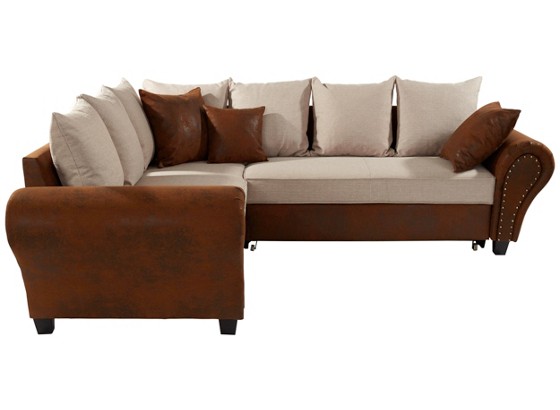 Wohnlandschaft Living - Wengefarben/Beige, KONVENTIONELL, Holz/Textil (245/270cm) Wohnlandschaft Living - Wengefarben/Beige, KONVENTIONELL, Holz/Textil (245/270cm)