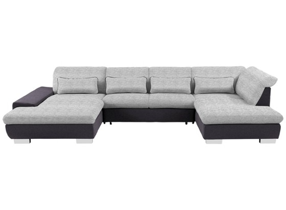 Wohnlandschaft Lorenz - Chromfarben/Anthrazit, MODERN, Textil (204/343/211cm) Wohnlandschaft Lorenz - Chromfarben/Anthrazit, MODERN, Textil (204/343/211cm)
