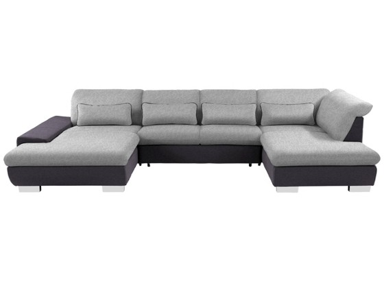 Wohnlandschaft Lorenz - Chromfarben/Anthrazit, MODERN, Textil (204/343/211cm) Wohnlandschaft Lorenz - Chromfarben/Anthrazit, MODERN, Textil (204/343/211cm)