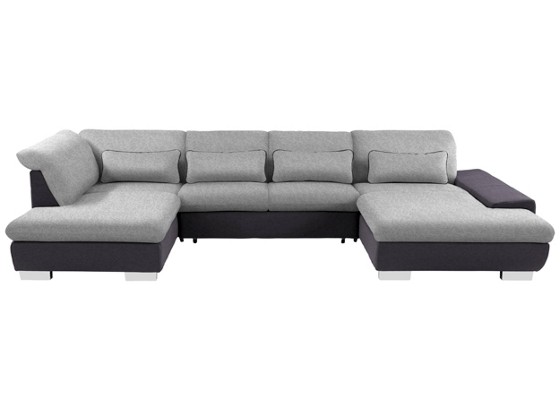 Wohnlandschaft Lorenz - Chromfarben/Anthrazit, MODERN, Textil (211/343/204cm) Wohnlandschaft Lorenz - Chromfarben/Anthrazit, MODERN, Textil (211/343/204cm)