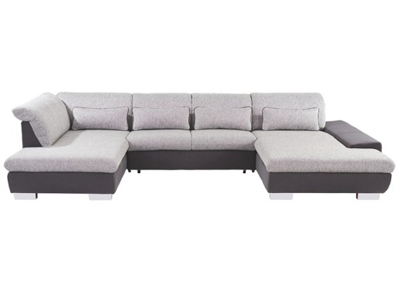 Wohnlandschaft Lorenz - Chromfarben/Hellgrau, MODERN, Textil (211/343/204cm) Wohnlandschaft Lorenz - Chromfarben/Hellgrau, MODERN, Textil (211/343/204cm)