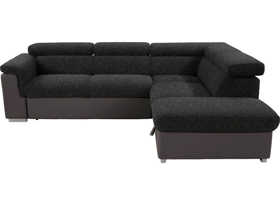 Wohnlandschaft Milla - Dunkelgrau/Dunkelbraun, MODERN, Holz/Textil (252/217cm) Wohnlandschaft Milla - Dunkelgrau/Dunkelbraun, MODERN, Holz/Textil (252/217cm)