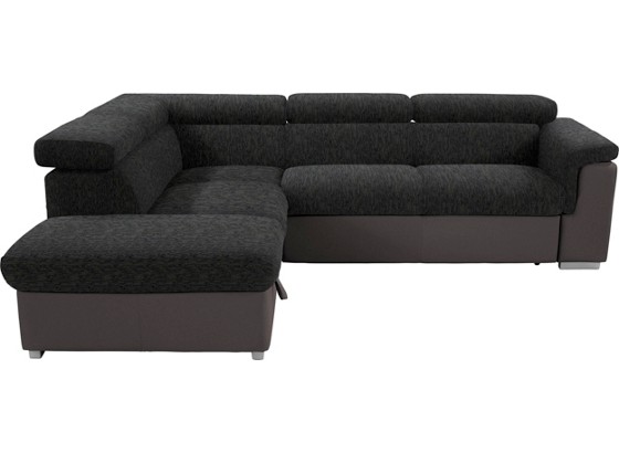 Wohnlandschaft Milla - Dunkelgrau/Dunkelbraun, MODERN, Holz/Textil (217/252cm) Wohnlandschaft Milla - Dunkelgrau/Dunkelbraun, MODERN, Holz/Textil (217/252cm)