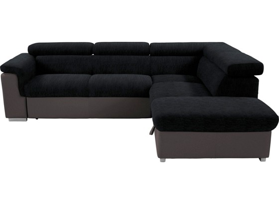 Wohnlandschaft Milla - Dunkelgrau/Schwarz, MODERN, Holz/Textil (252/217cm) Wohnlandschaft Milla - Dunkelgrau/Schwarz, MODERN, Holz/Textil (252/217cm)